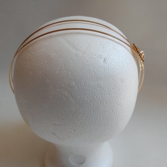 CLASSY Lion Lead Hair Band Gold Tone Metal Double Band BNWOT - Picture 5 of 5